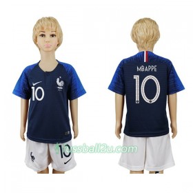 Günstige Fußballtrikots Frankreich Mbappe 10 Kinder Heimtrikot WM 2018